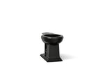 KOHLER K-4387-7 Memoirs Round-Front Bowl With Exposed Trapway - Black Black