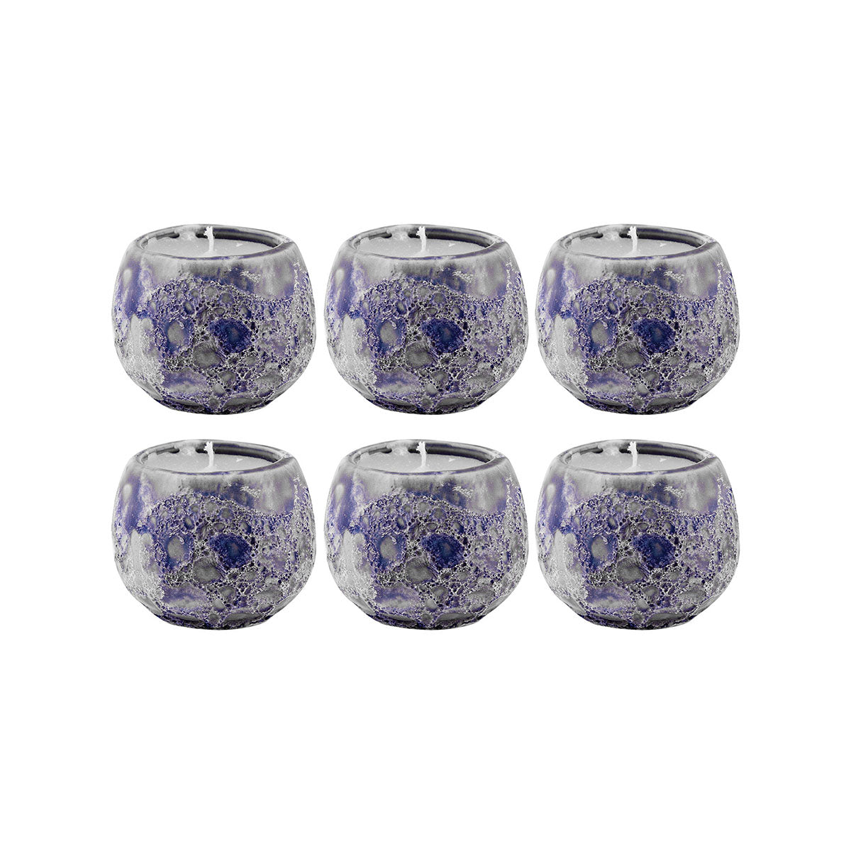 ELK STUDIO 444562/S6 Varanasi 1.75-inch Votives in Blue (Set of 6)