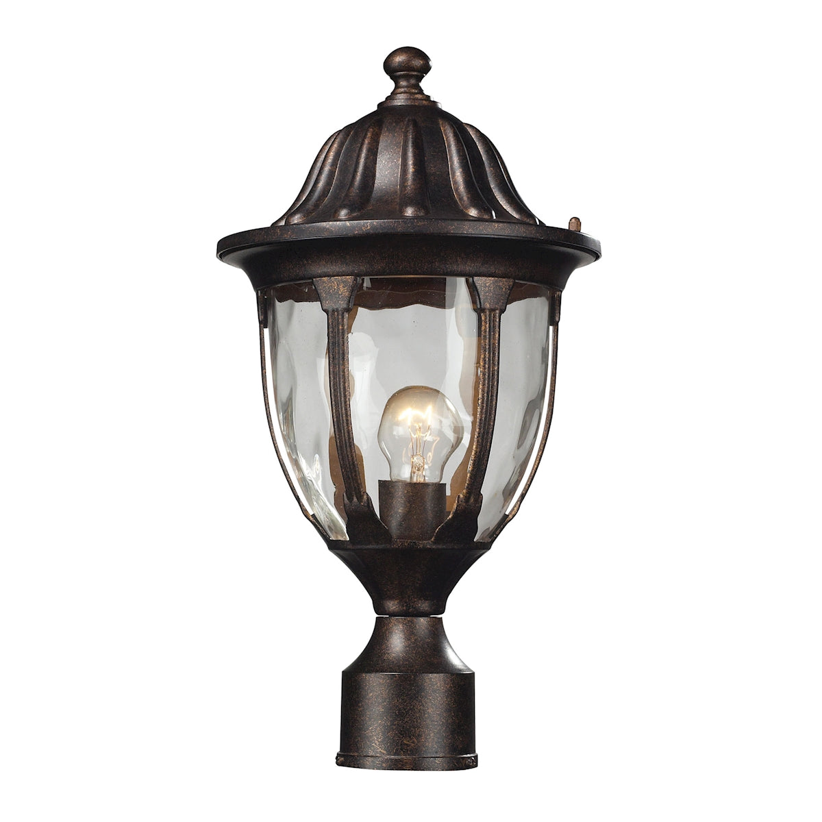 ELK SHOWROOM 45005/1 Glendale 17'' High 1-Light Outdoor Post Light - Regal Bronze