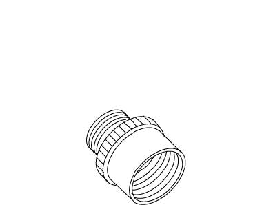 KOHLER Adapter, Bed Pan Washer - Bright Chrome, K-45015-BC
