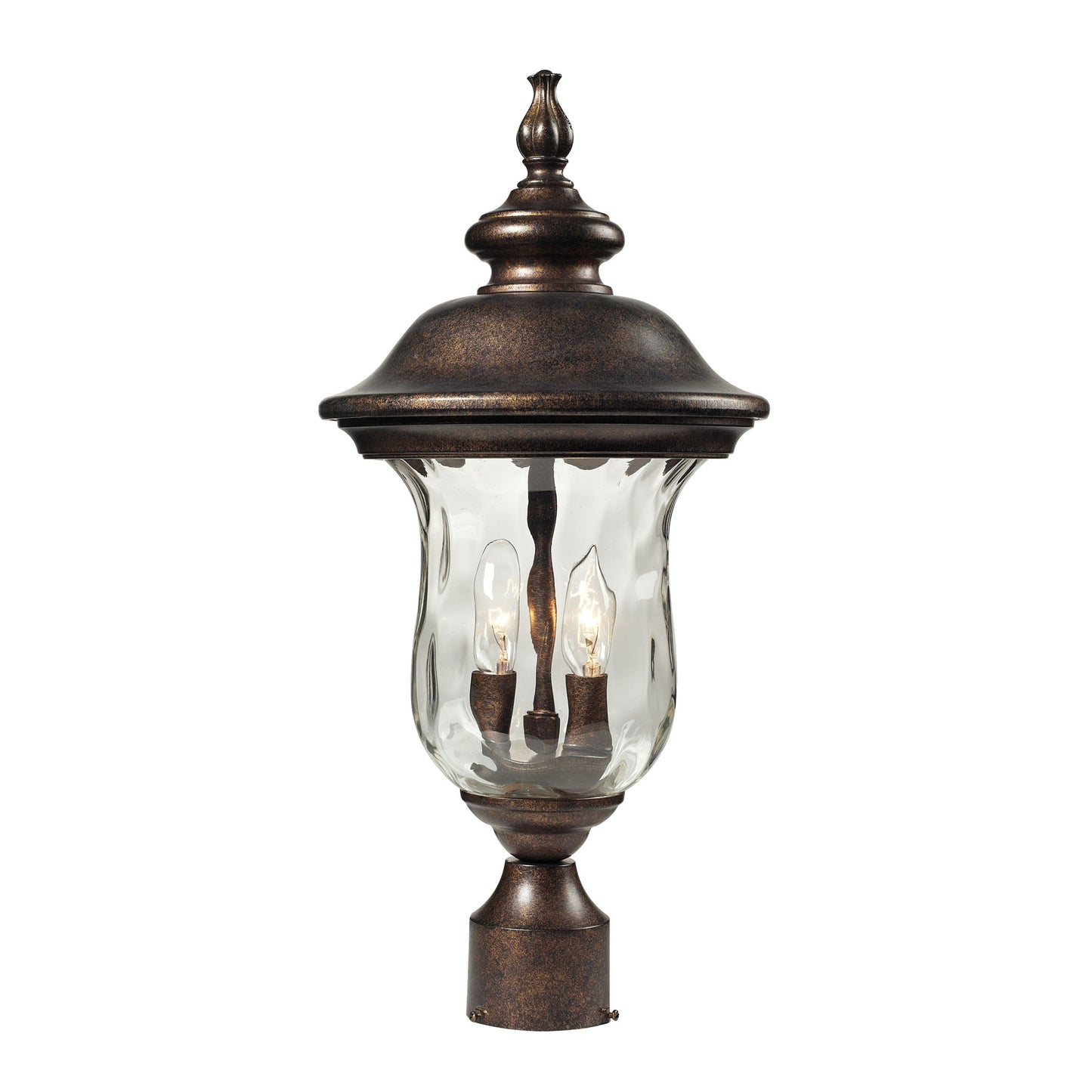 ELK SHOWROOM 45023/2 Lafayette 21'' High 2-Light Outdoor Post Light - Regal Bronze