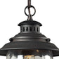 ELK SHOWROOM 45041/1 Searsport 8'' Wide 1-Light Outdoor Pendant - Weathered Charcoal