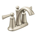 MOEN 4505BN Wynford Two-Handle Centerset Bathroom Sink Faucet - Brushed Nickel