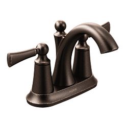 MOEN 4505ORB Wynford Two-Handle Centerset Bathroom Sink Faucet - Oil Rubbed Bronze