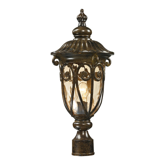 ELK SHOWROOM 45073/1 Logansport 21'' High 1-Light Outdoor Post Light - Hazelnut Bronze