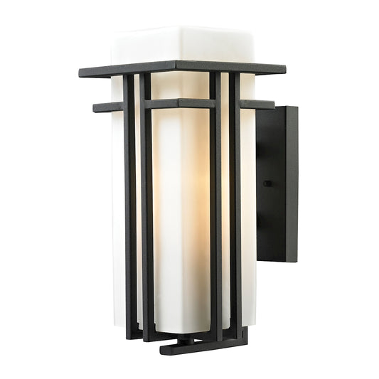 ELK SHOWROOM 45086/1 Croftwell 15'' High 1-Light Outdoor Sconce - Textured Matte Black