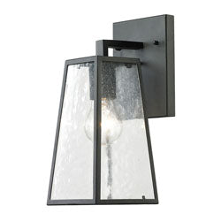 ELK SHOWROOM 45090/1 Meditterano 12'' High 1-Light Outdoor Sconce - Matte Black