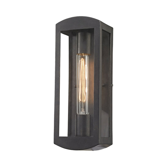 ELK SHOWROOM 45170/1 Trenton 13'' High 1-Light Outdoor Sconce - Blackened Bronze