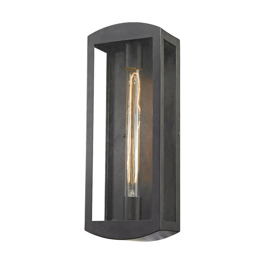 ELK SHOWROOM 45171/1 Trenton 17'' High 1-Light Outdoor Sconce - Blackened Bronze