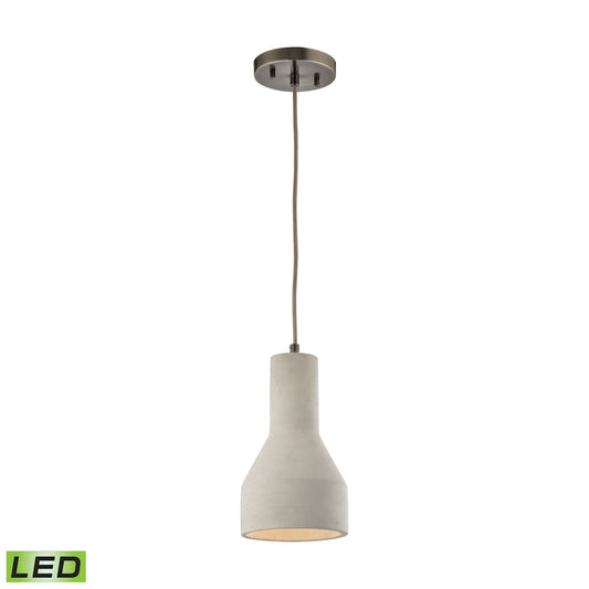 ELK SHOWROOM 45331/1-LED Urban Form 6'' Wide 1-Light Mini Pendant - Black Nickel