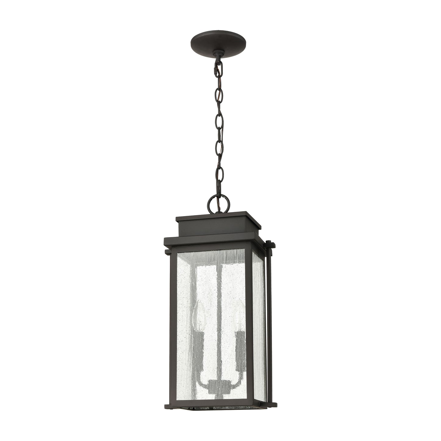 ELK SHOWROOM 45443/2 Braddock 10'' Wide 2-Light Outdoor Pendant - Architectural Bronze