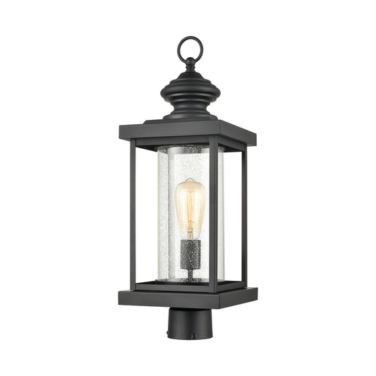 ELK SHOWROOM 45454/1 Minersville 23'' High 1-Light Outdoor Post Light - Matte Black