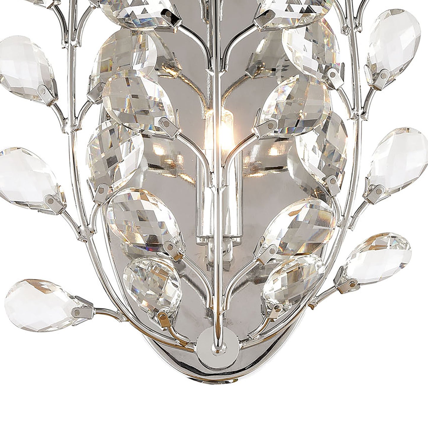 ELK SHOWROOM 45460/1 Crystique 14'' High 1-Light Sconce - Polished Chrome