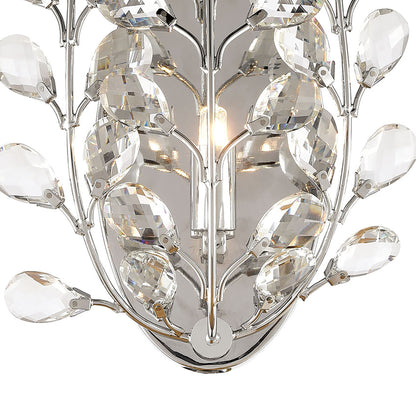 ELK SHOWROOM 45460/1 Crystique 14'' High 1-Light Sconce - Polished Chrome