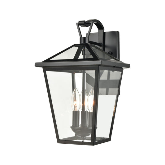 ELK SHOWROOM 45471/3 Main Street 16'' High 3-Light Outdoor Sconce - Black