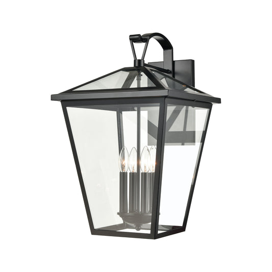 ELK SHOWROOM 45473/4 Main Street 23'' High 4-Light Outdoor Sconce - Black