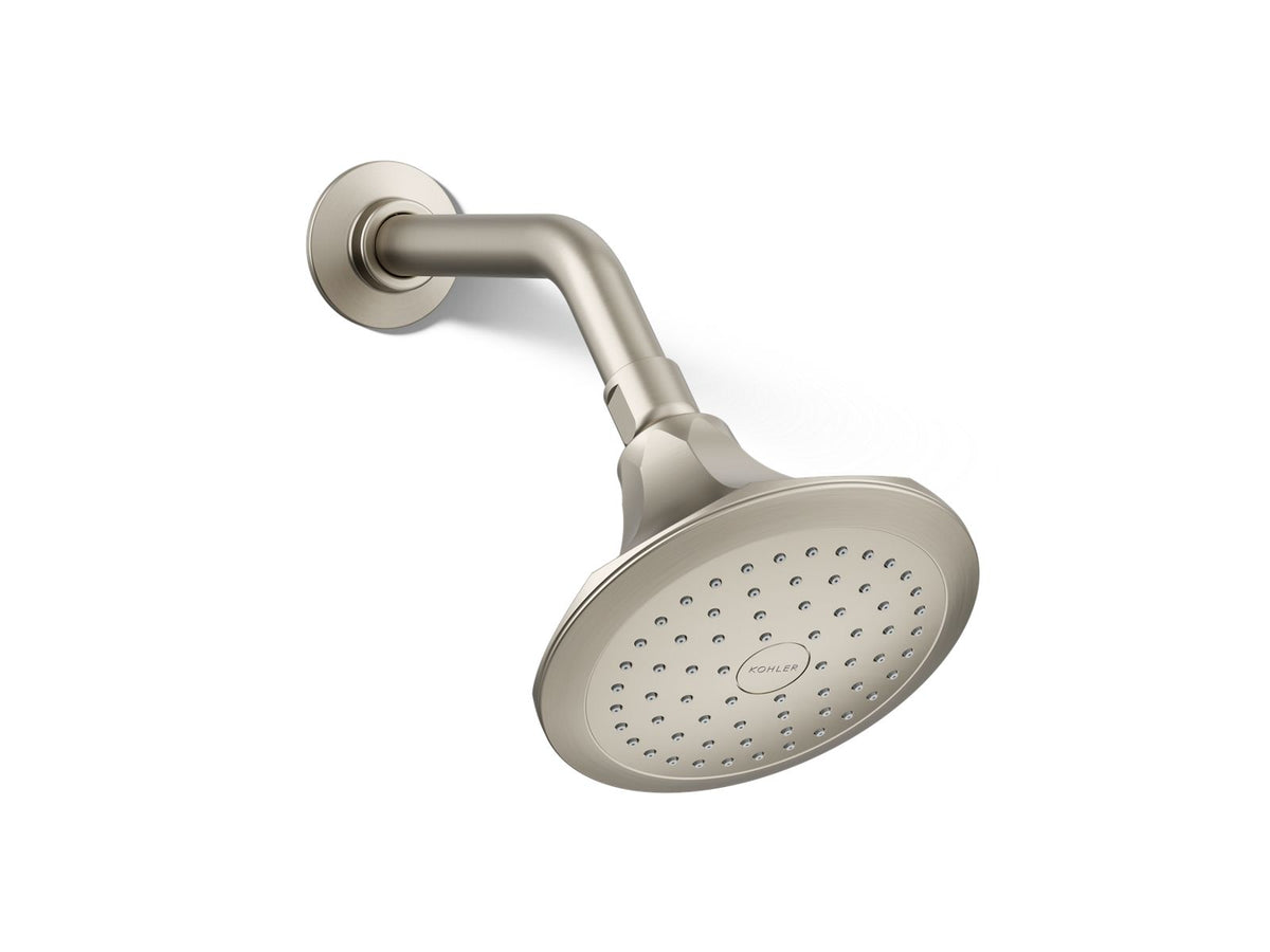 KOHLER K-457-AK-BN Memoirs Single-Function Showerhead, 2.5 Gpm - Vibrant Brushed Nickel