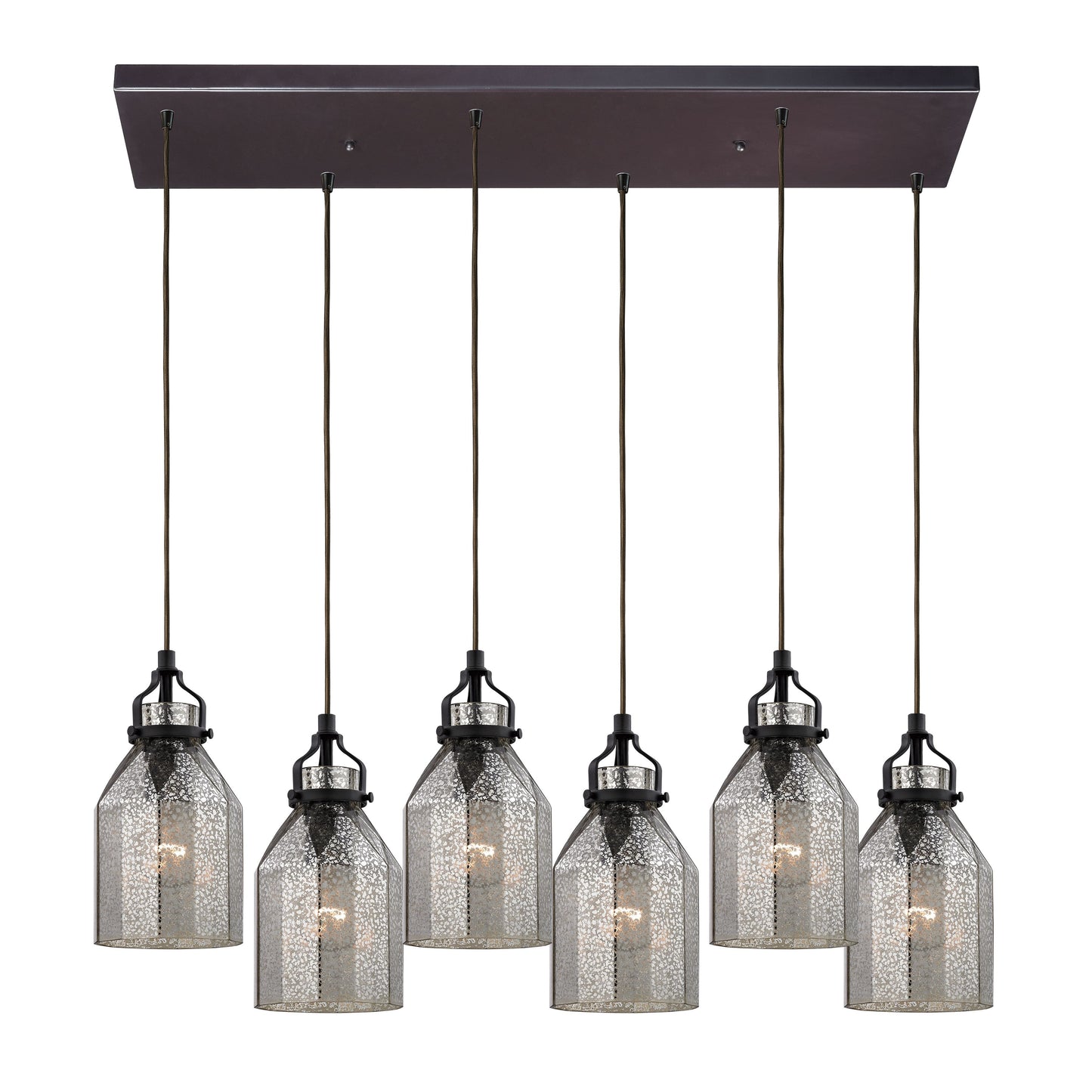 ELK SHOWROOM 46009/6RC Danica 30'' Wide 6-Light Pendant - Oil Rubbed Bronze