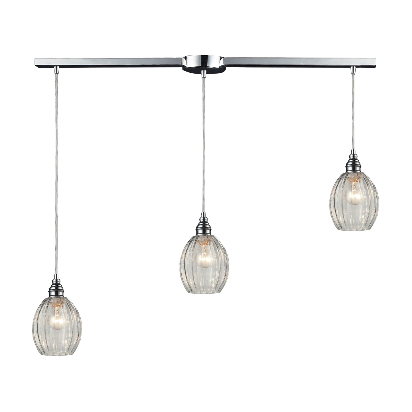 ELK SHOWROOM 46017/3L Danica 36'' Wide 3-Light Pendant - Polished Chrome