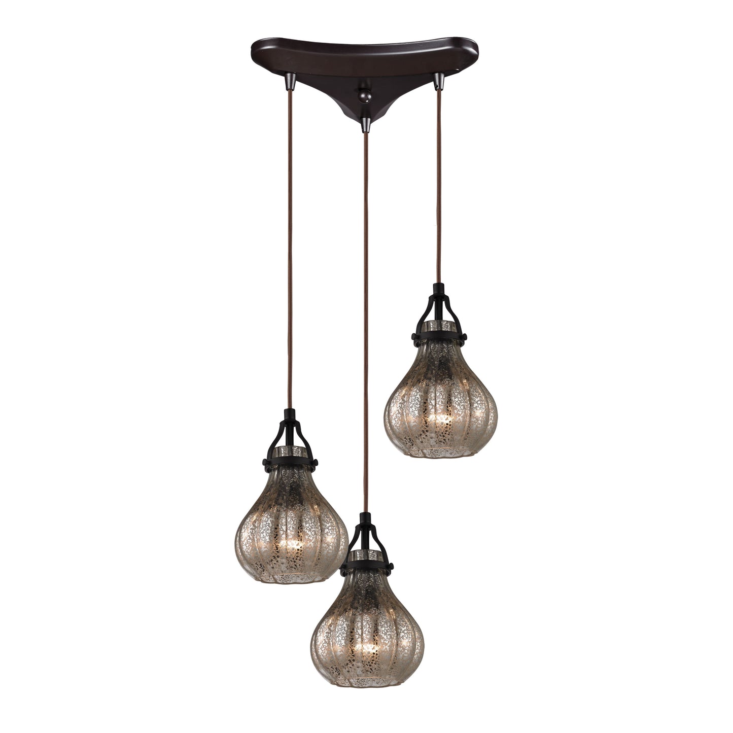 ELK SHOWROOM 46024/3 Danica 10'' Wide 3-Light Pendant - Oil Rubbed Bronze