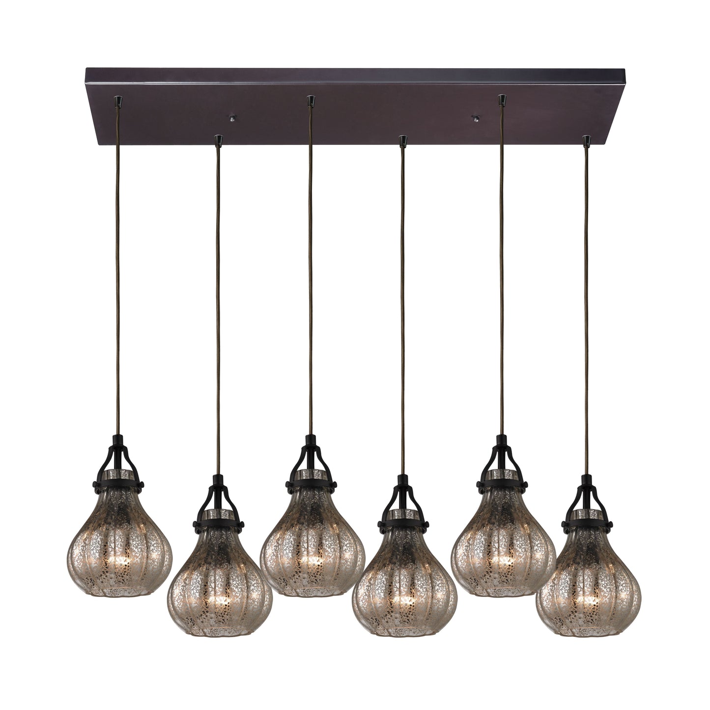 ELK SHOWROOM 46024/6RC Danica 30'' Wide 6-Light Pendant - Oil Rubbed Bronze