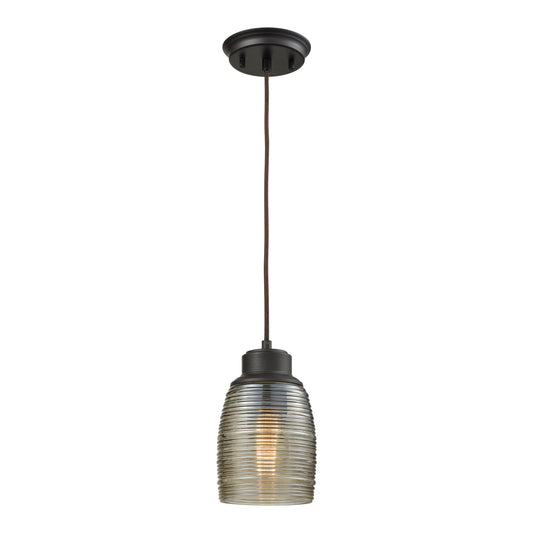 ELK SHOWROOM 46216/1 Muncie 5'' Wide 1-Light Pendant - Oil Rubbed Bronze