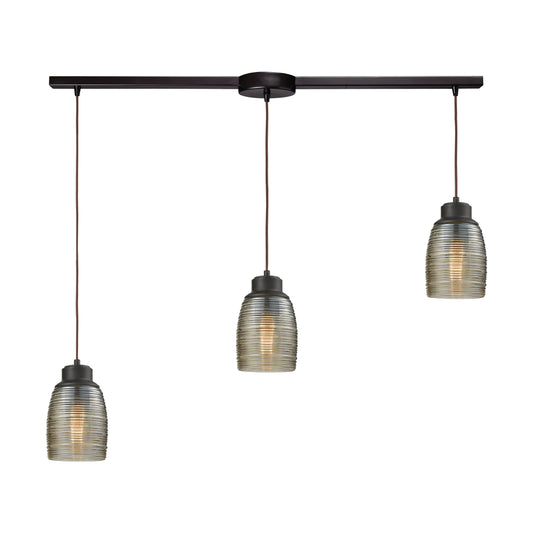 ELK SHOWROOM 46216/3L Muncie 36'' Wide 3-Light Slim Pendant - Oil Rubbed Bronze