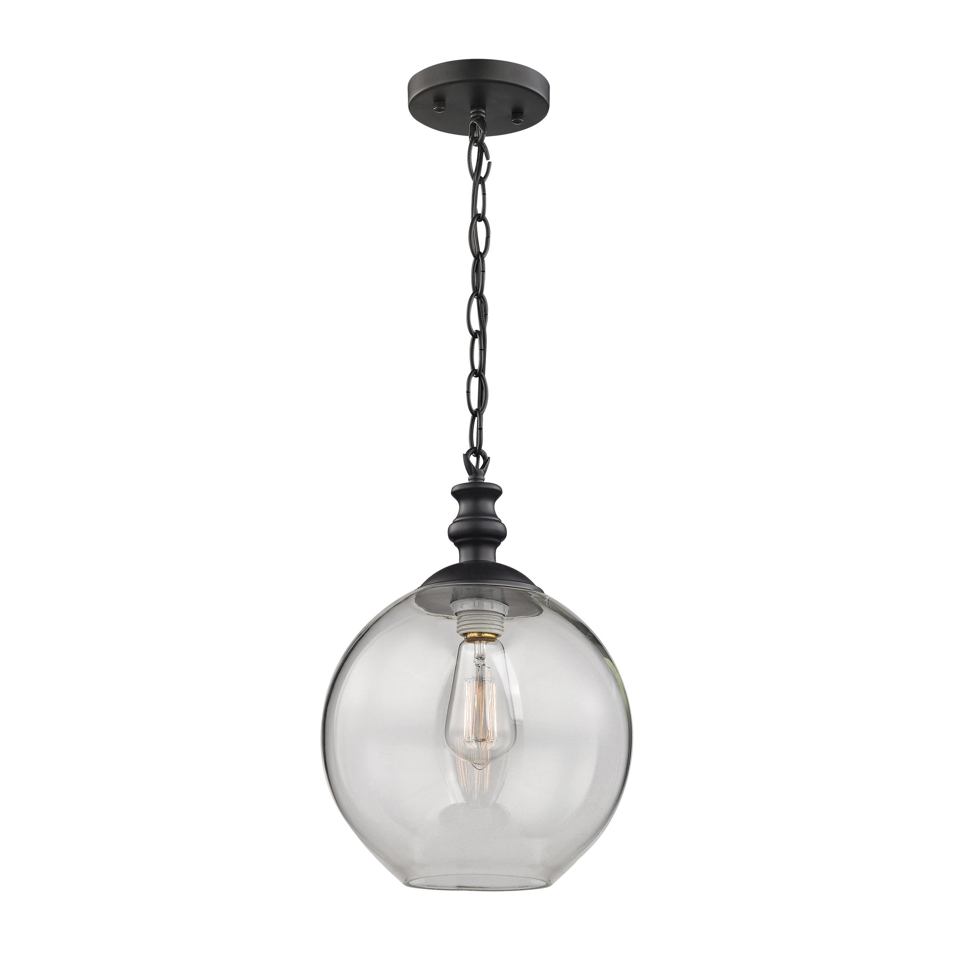 ELK SHOWROOM 46222/1 Bergen 10'' Wide 1-Light Mini Pendant - Matte Black