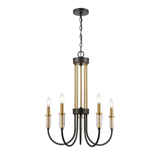 ELK SHOWROOM 46345/5 Glendon 22'' Wide 5-Light Chandelier - Matte Black