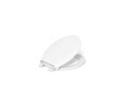 KOHLER K-35585-0 Cachet Recycled Readylatch Quiet-Close Round-Front Toilet Seat - White