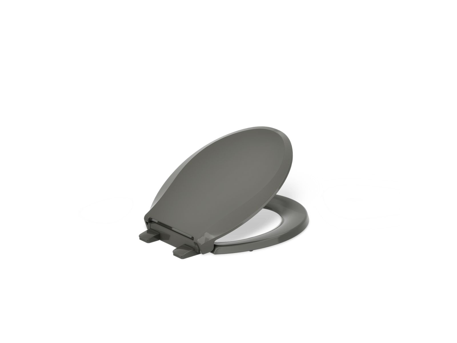 KOHLER K-4639-RL-58 Cachet Readylatch Quiet-Close Round-Front Toilet Seat - Thunder Grey