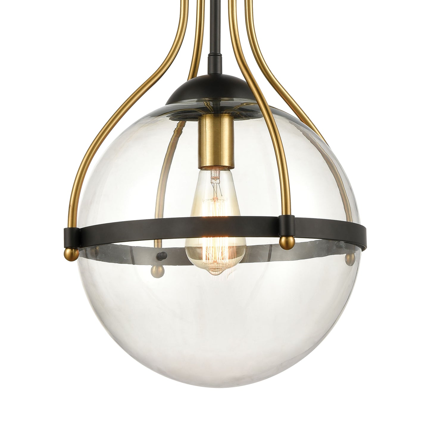 ELK SHOWROOM 46414/1 Vispon 14'' Wide 1-Light Pendant - Matte Black