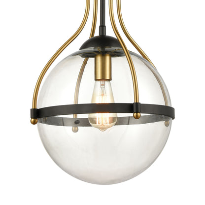 ELK SHOWROOM 46414/1 Vispon 14'' Wide 1-Light Pendant - Matte Black