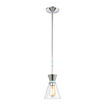 ELK SHOWROOM 46463/1 Modley 6'' Wide 1-Light Mini Pendant - Polished Chrome