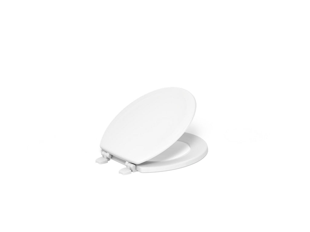 KOHLER K-4648-0 Stonewood Round-Front Toilet Seat - White