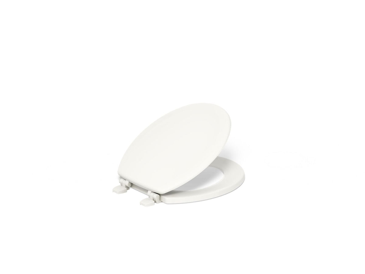 KOHLER K-4648-96 Stonewood Round-Front Toilet Seat - Biscuit