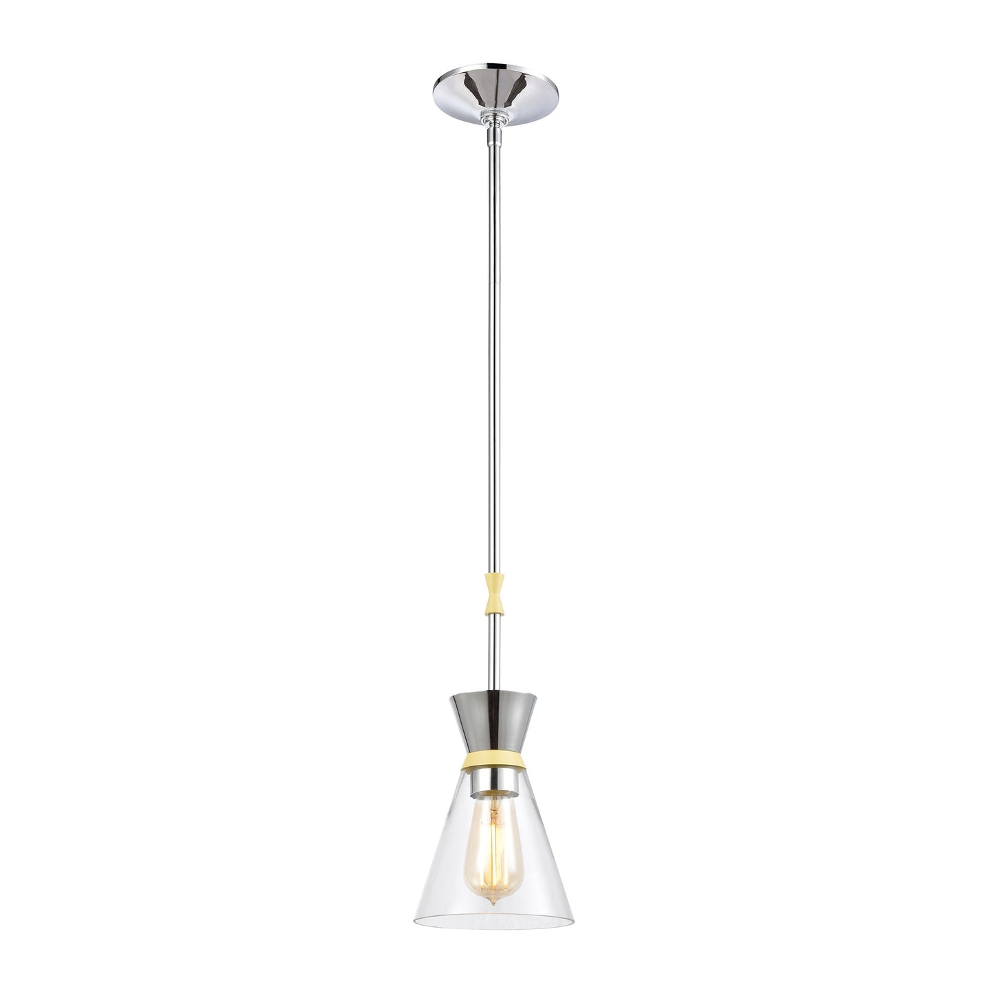 ELK SHOWROOM 46483/1 Modley 6'' Wide 1-Light Mini Pendant - Polished Chrome