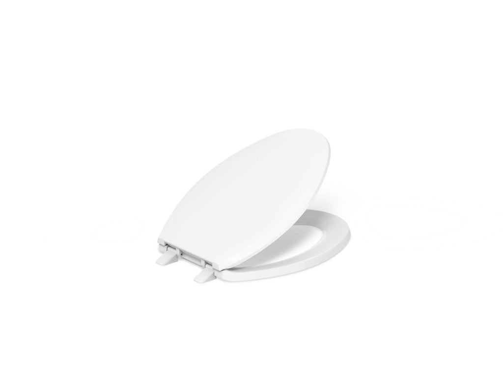 KOHLER K-4652-0 Lustra Quick-Release Elongated Toilet Seat - White