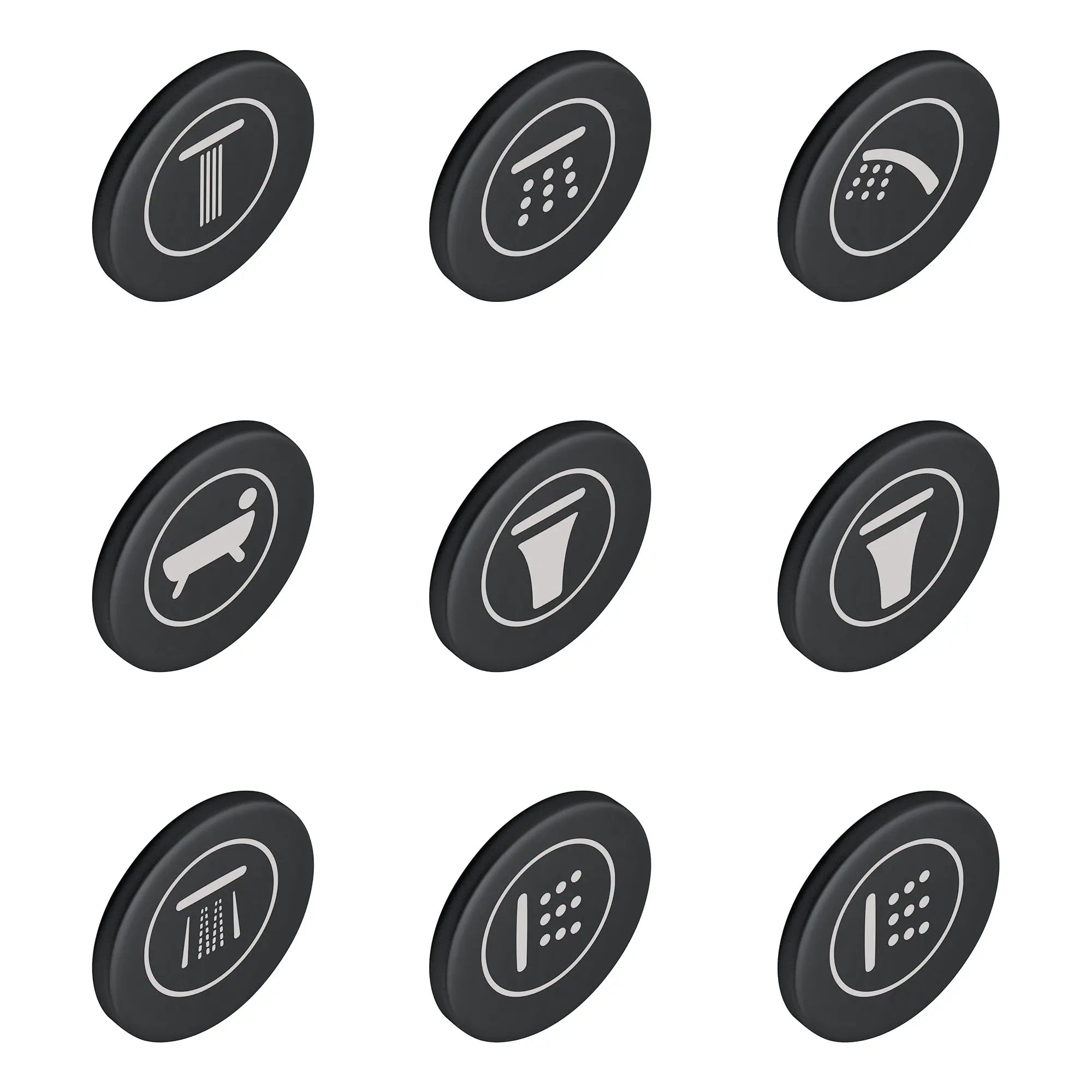 GROHE 14077XH0 SmartControl Icon Caps - Frosted Granite