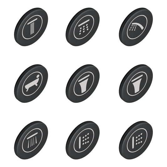 GROHE 14077XH0 SmartControl Icon Caps - Frosted Granite