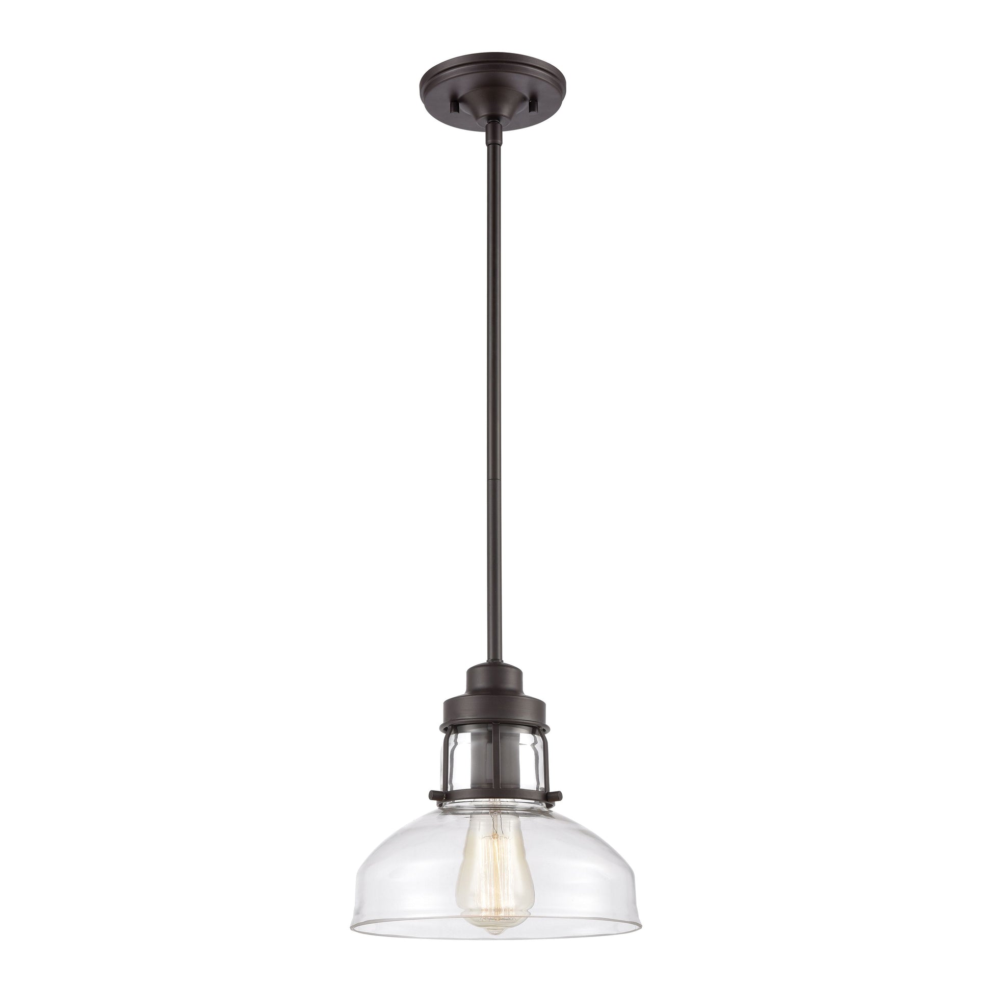 ELK SHOWROOM 46565/1 Manhattan Boutique 9'' Wide 1-Light Mini Pendant - Oil Rubbed Bronze