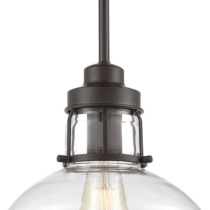 ELK SHOWROOM 46565/1 Manhattan Boutique 9'' Wide 1-Light Mini Pendant - Oil Rubbed Bronze