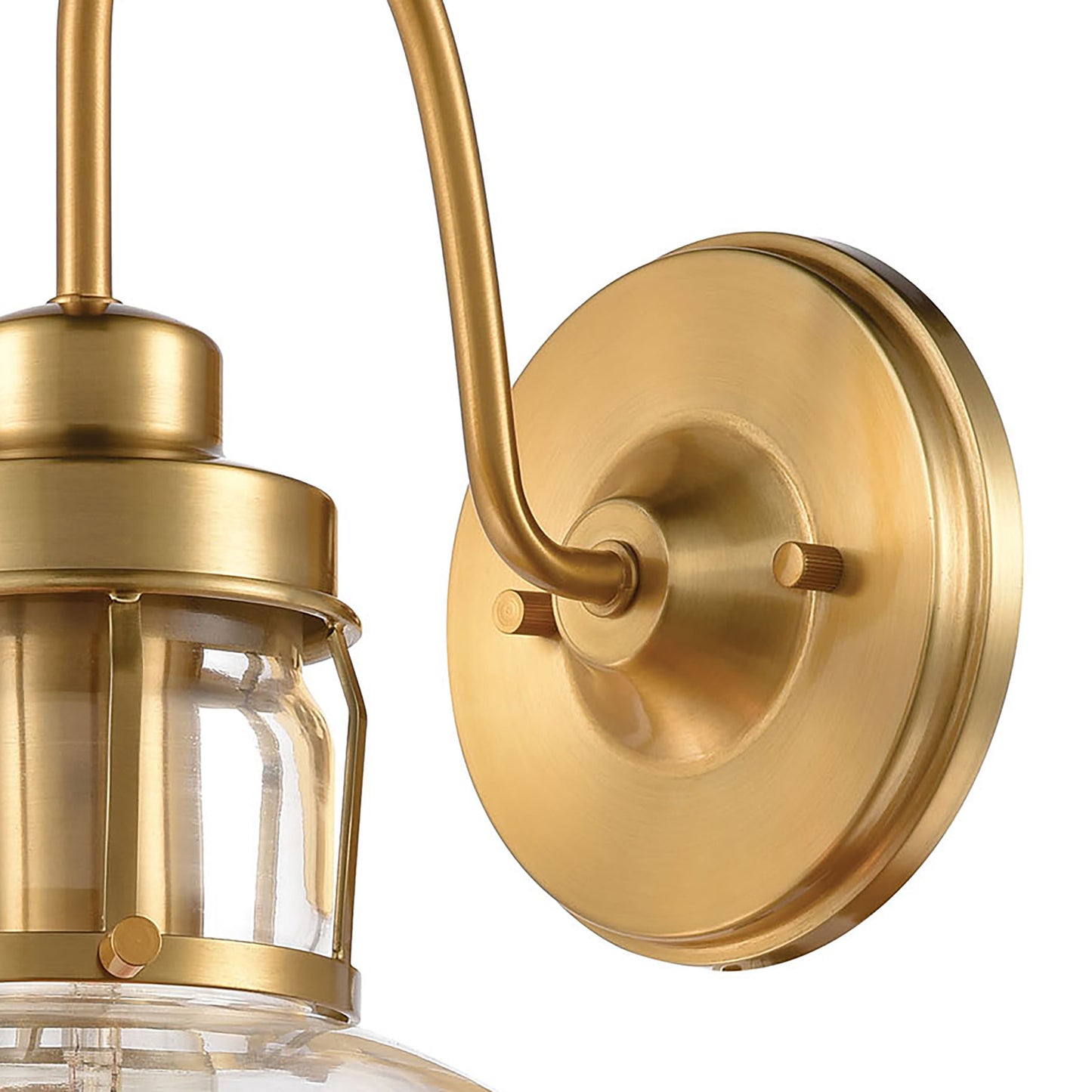 ELK SHOWROOM 46570/1 Manhattan Boutique 12'' High 1-Light Sconce - Brushed Brass