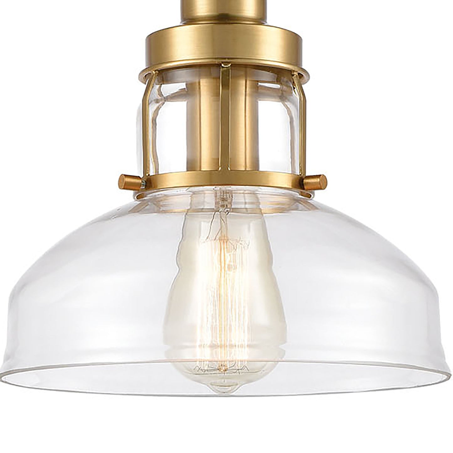 ELK SHOWROOM 46575/1 Manhattan Boutique 9'' Wide 1-Light Mini Pendant - Brushed Brass