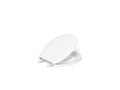KOHLER K-4662-0 Lustra Quick-Release Round-Front Toilet Seat - White