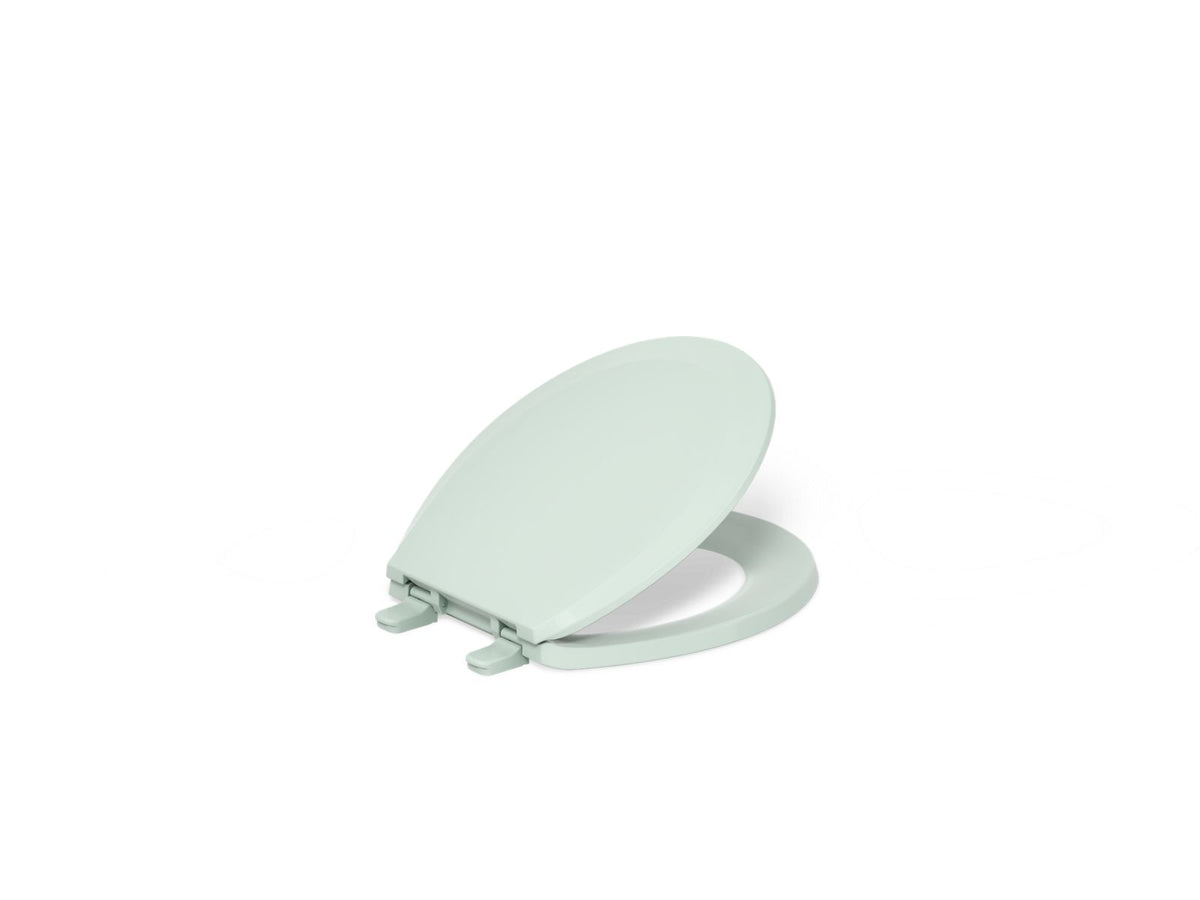 KOHLER K-4662-71 Lustra Quick-Release Round-Front Toilet Seat - Seafoam Green