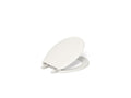 KOHLER K-4662-96 Lustra Quick-Release Round-Front Toilet Seat - Biscuit