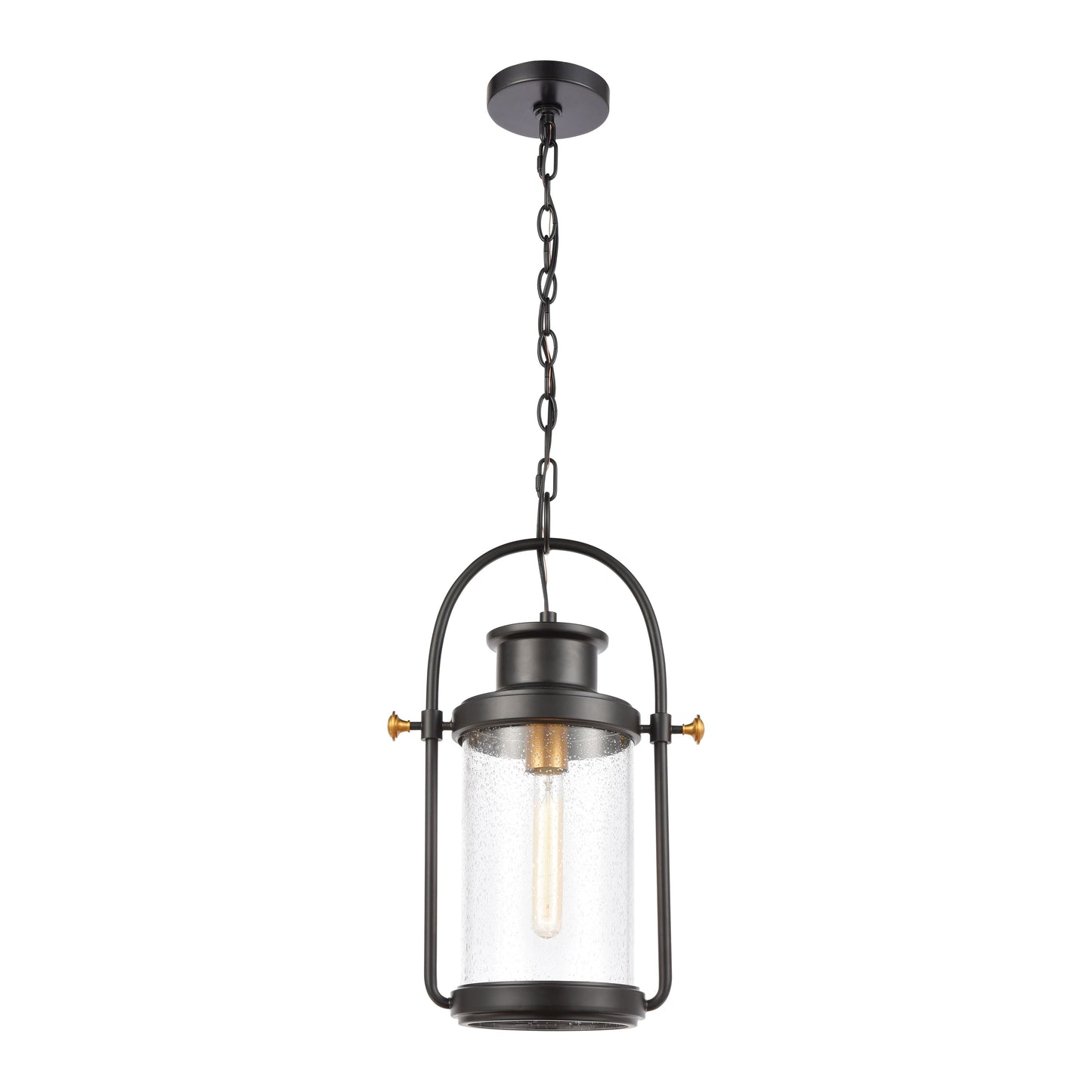 ELK SHOWROOM 46672/1 Wexford 12'' Wide 1-Light Outdoor Pendant - Matte Black