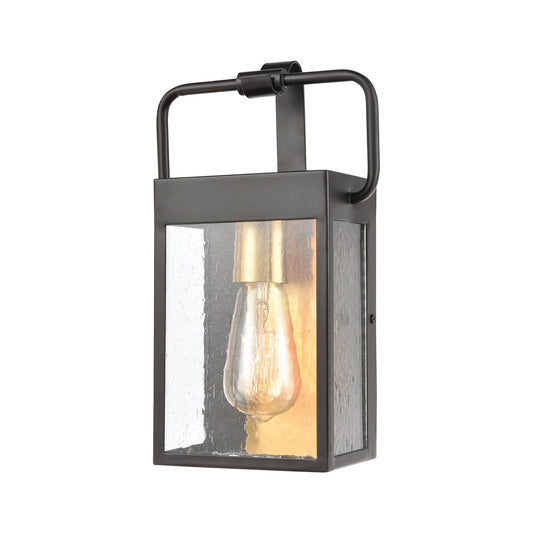 ELK SHOWROOM 46680/1 Knowlton 12'' High 1-Light Outdoor Sconce - Matte Black