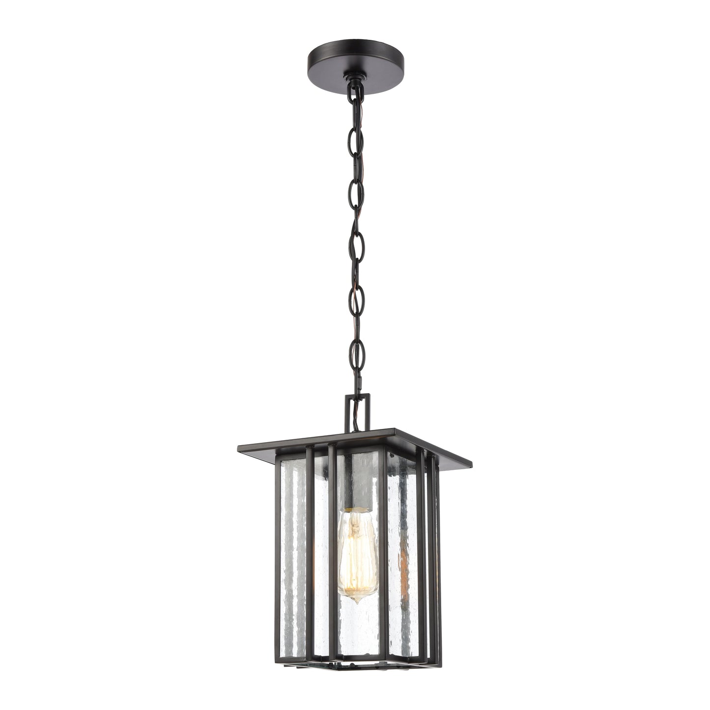 ELK SHOWROOM 46693/1 Radnor 8'' Wide 1-Light Outdoor Pendant - Matte Black